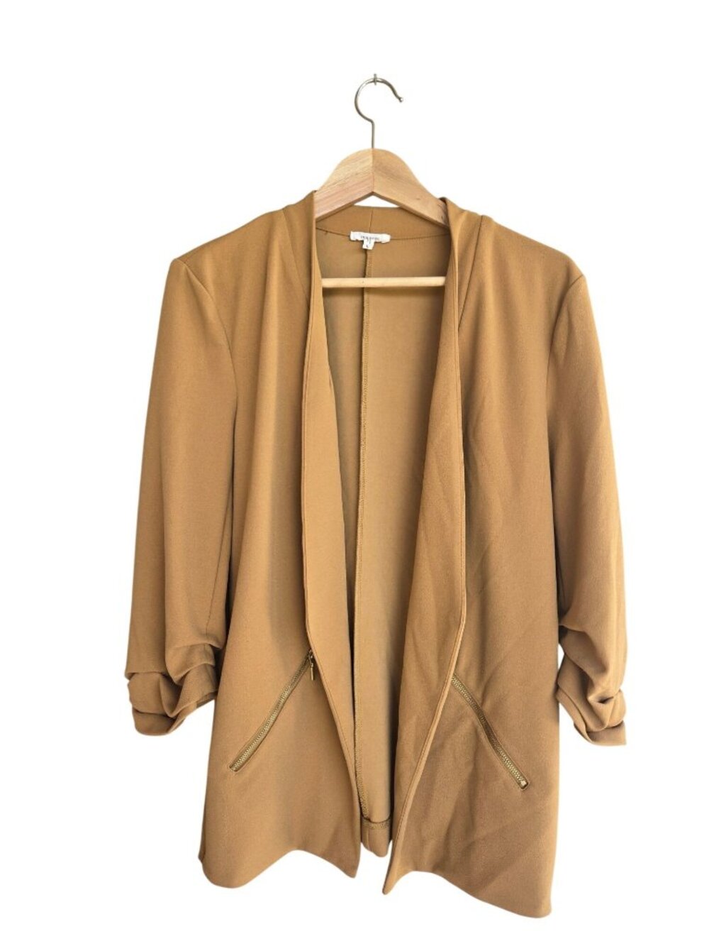 Maurices Golden Yellow Open Front Blazer Women's Large